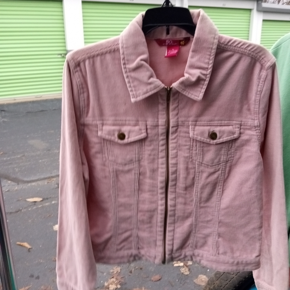 Pink Corduroy SO Jean Jacket XL